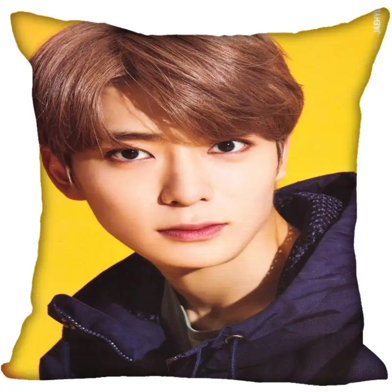 18 Пользовательские Kpop NCT JaeHyun Печатных Квадратных шелковые наволочки 40x40 см, 35x35 см одна сторона атласная наволочка индивидуальный логотип - Цвет: 18