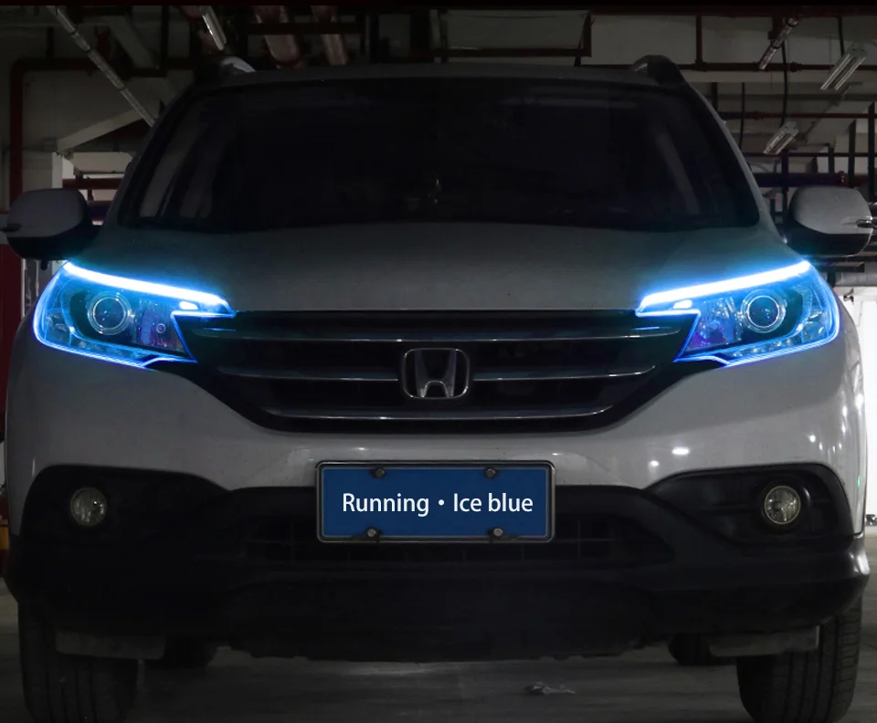 Audbic 12 В авто лампы для автомобилей DRL светодиодный дневные ходовые огни указатель поворота полосы Фары в сборе аксессуары для стайлинга автомобилей