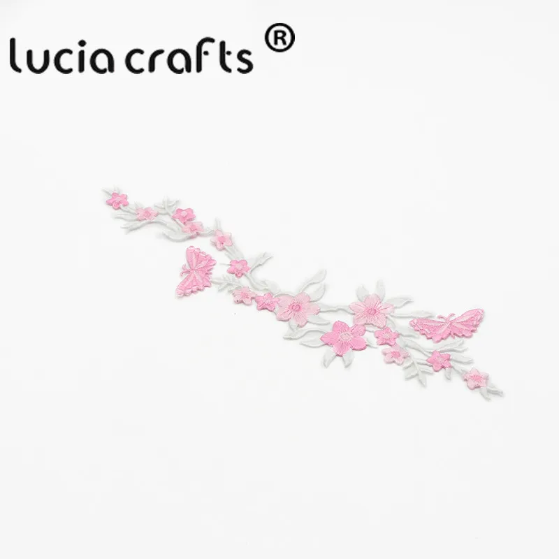 Продажа Lucia crafts 1 шт. 27*6 5 см вышитые цветочные заплатки железные сделай сам