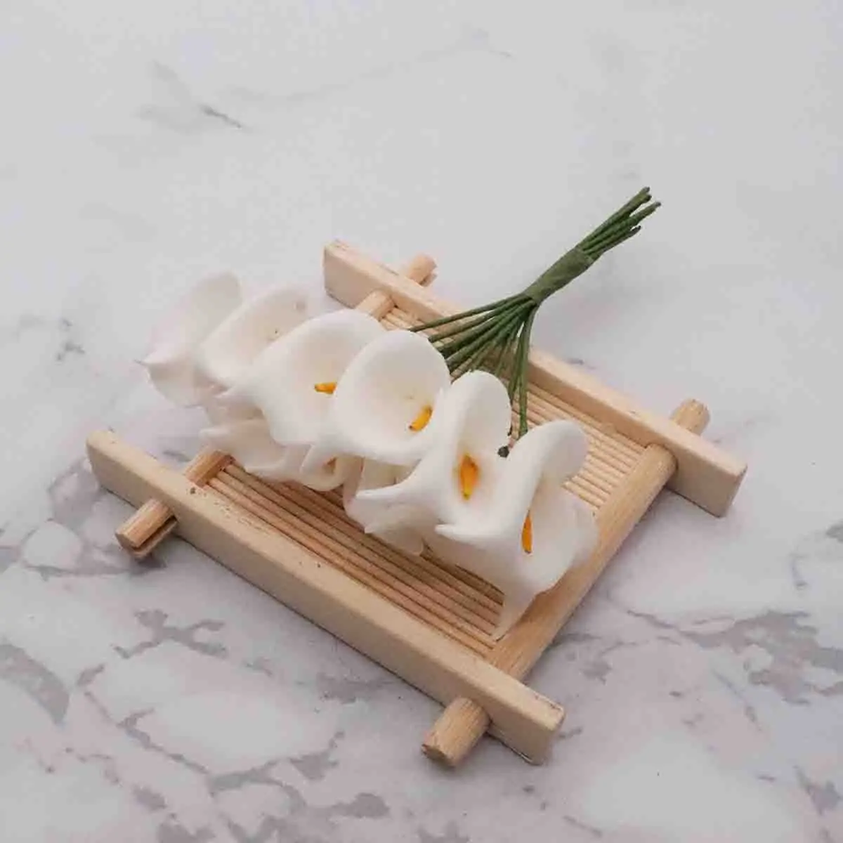 144 детали мини espuma Calla lirio flores falsas ramo искусственные для украшения свадебного