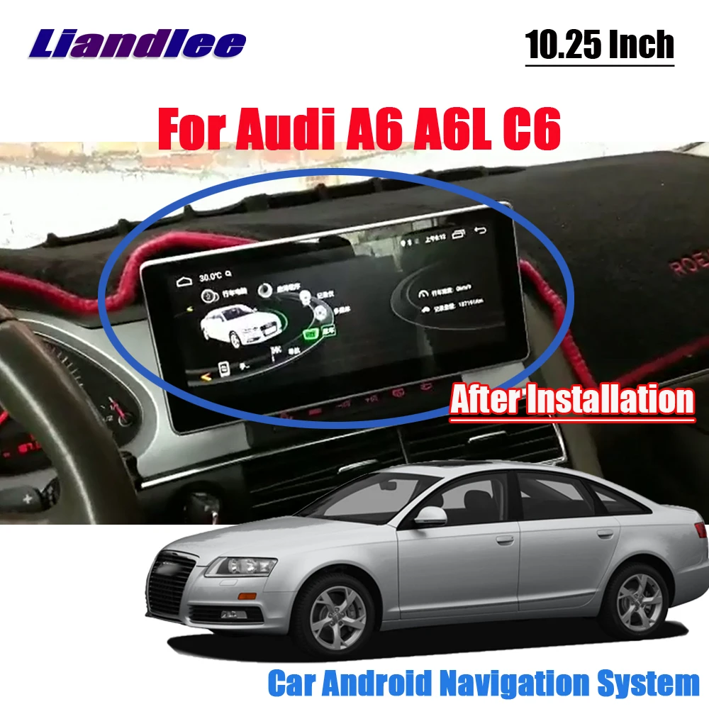 Liandlee Android для Audi A6 A6L C6 2004~ 2011 автомобильный стиль Carplay радио плеер камера экран карты gps Navi навигация
