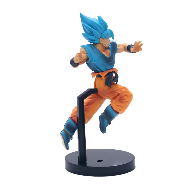 Аниме Фигурка 21 см Жемчуг дракона и супер Гоку синий Kakarotto Супер Saiyan Broly Z Battle ПВХ