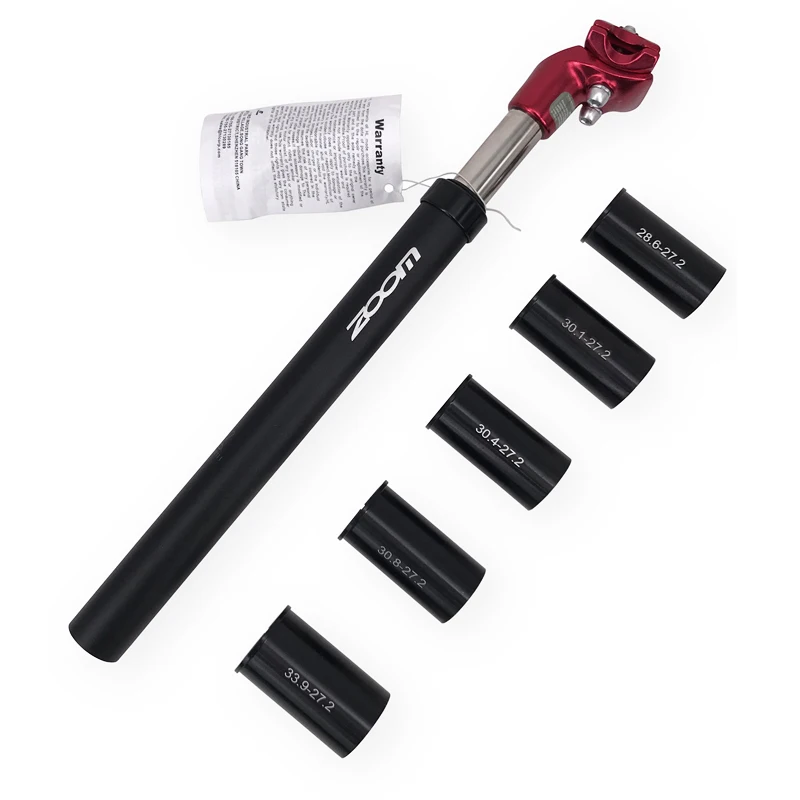 ZOOM Bicycle Seat post 27.2 28.6 30.1 30.4 30.9 31.6mm tija mtb Suspension Seatpost Aluminum Alloy Shock Absorber damping MTB