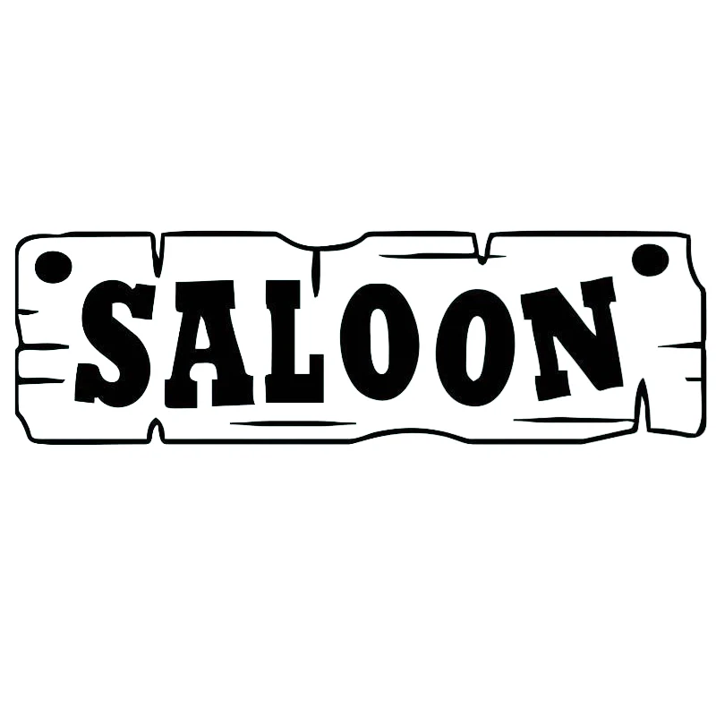 Виниловая наклейка Saloon с вызовами забавная для бара бассейна пива мужчин футбола