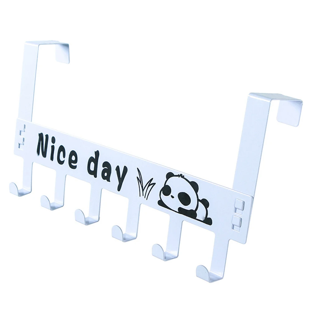 NEW HOT Carbon Steel Seamless Hat Towel Coat Wall Decor Clothes Hangers Racks With 6 Hooks Storage Door Back | Дом и сад