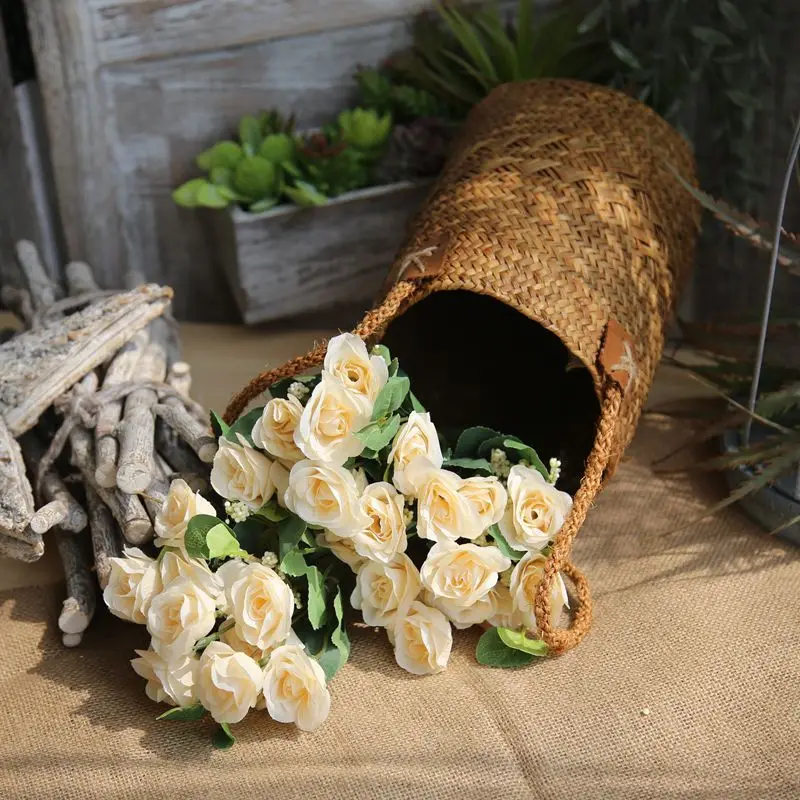 Домашний Декор Искусственный букет цветов шампанского пиона свадебный цветок