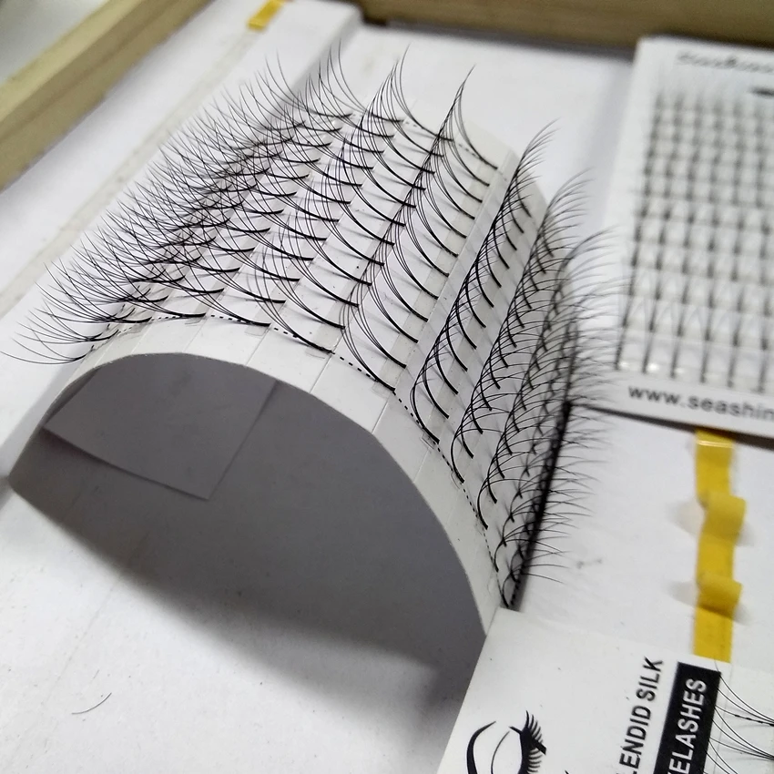 Новое поступление 0,15 Пышные ресницы-веера удлинение отдельных ресниц 3D объемные ресницы корейский шелк вентиляторы Ресницы C D Curl