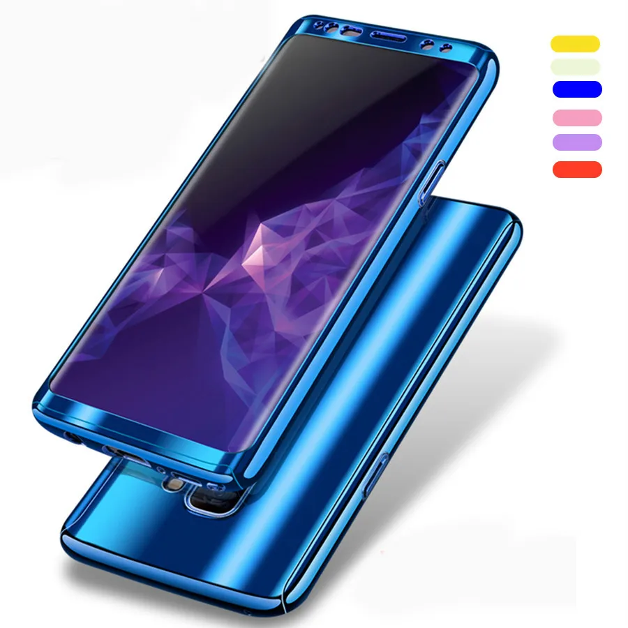 Роскошный чехол для samsung Galaxy S9 c зеркальным покрытием брендовый полный корпус