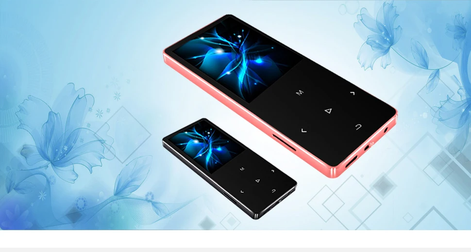 REDANT HIFI MP3 Player with Bluetooth 4.2 FM Radio Touch Key 1.8 Screen mini mp3 sport MP 3 music player portable metal walkman