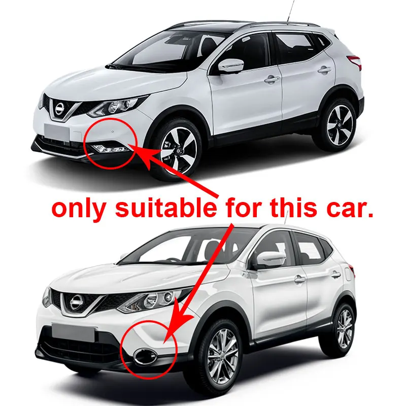 Хромированный задний противотуманный светильник Обложка для nissan qashqai j11 rogue 2014 2015