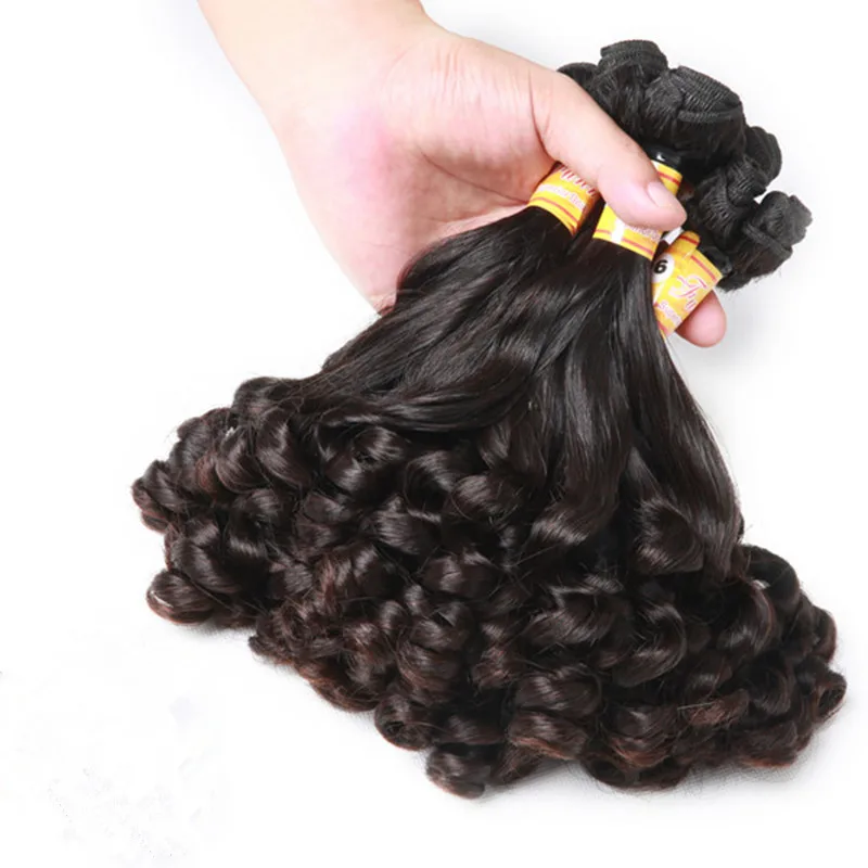 

Mayflower Double drawn Funmi Hair Spring curl 1/2/3/4 bundles mixed length 8-18" Natural black Remy hair full end no tangle