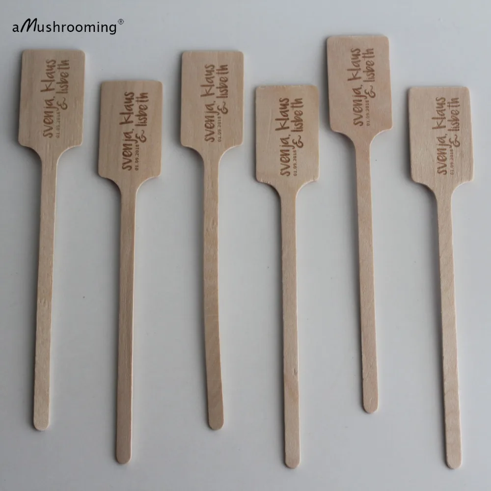 100 шт. персонализированные Коктейльные шриры для напитков Деревенское свадебное