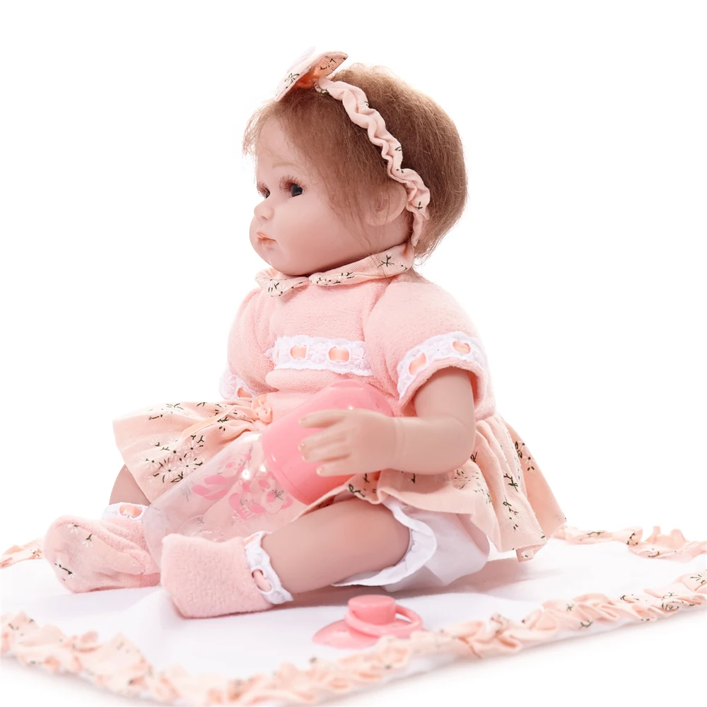 Новый дизайн Alive Babies Dolls Reborn 18 дюймов Boneca Мягкая силиконовая Детская кукла игрушка