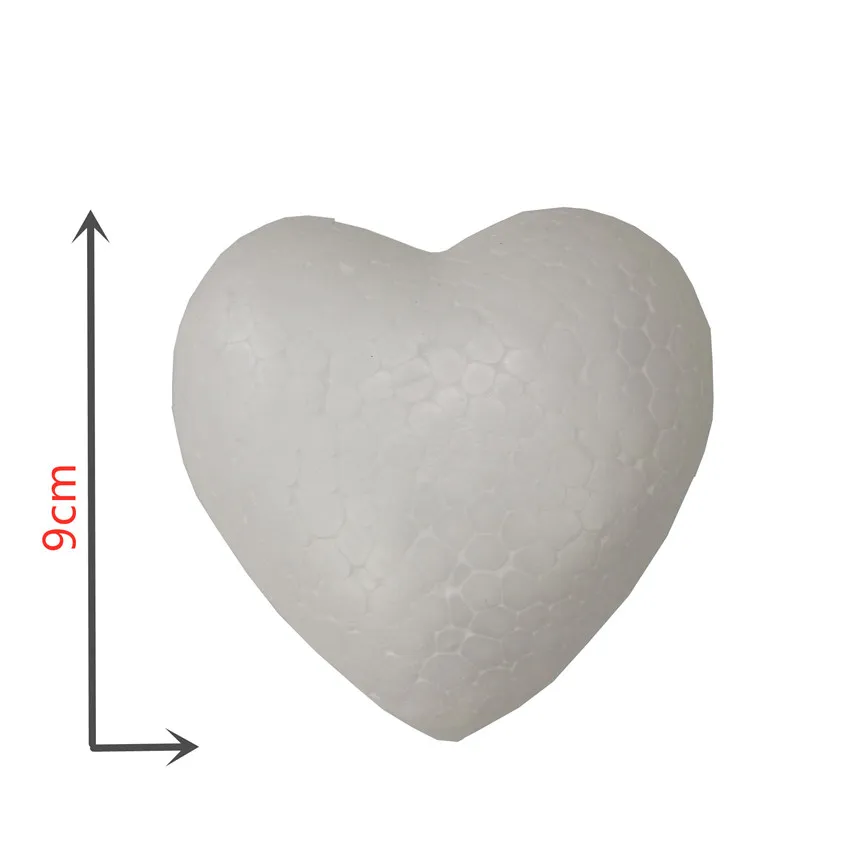 9cm Heart Mold 200 шт недорогие искусственные цветы для дома Свадебные украшения, аксессуары из пенопласта плюшевый медведь розы искусственные цветы - Цвет: 9cm Heart Mold