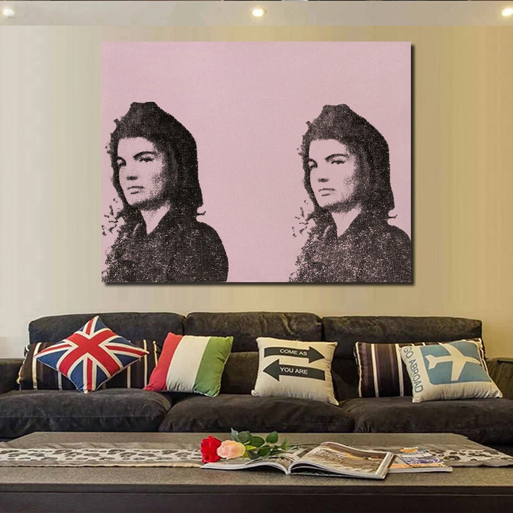 JQHYART Andy Warhol Джеки II из 11 популярных художников Том картины на холсте для гостиной
