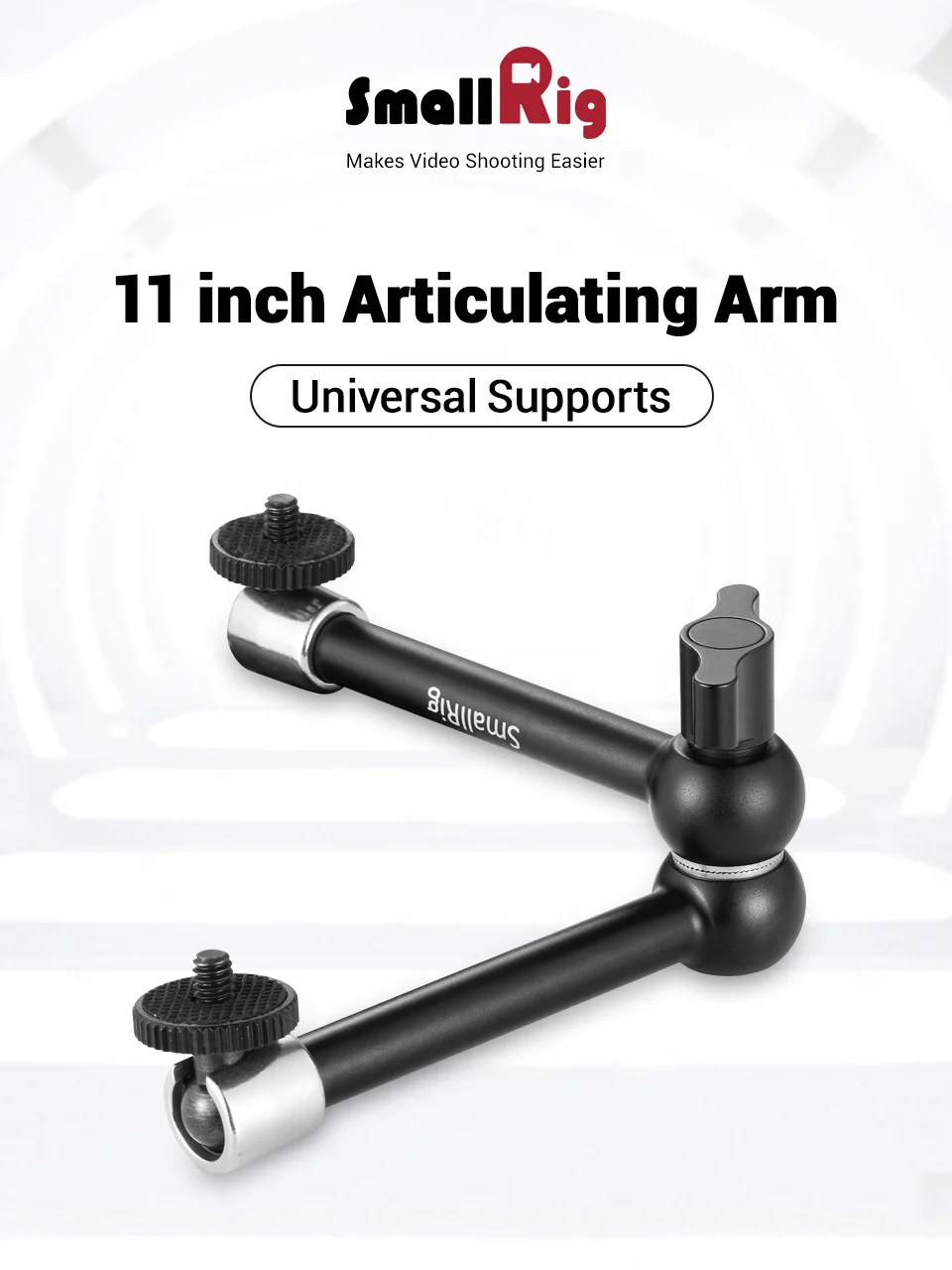 SmallRig 11 дюймов шарнирная розетка Arm 1/" резьбовой винт для универсальной DSLR камеры для крепления клетки монитор-2066