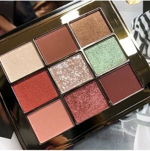 Бренд Shimmer Matte Makeup Pallete 9 цветов блеск прессованные тени для век Палитра бриллиантов макияж тени для век Палитра для пигментов косметика - Цвет: 04