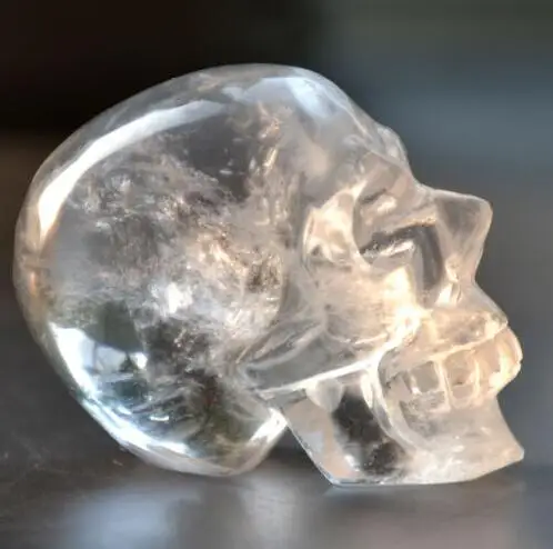 1 шт. натуральный кристалл прозрачный череп рейки лечение кристаллов.|crystal