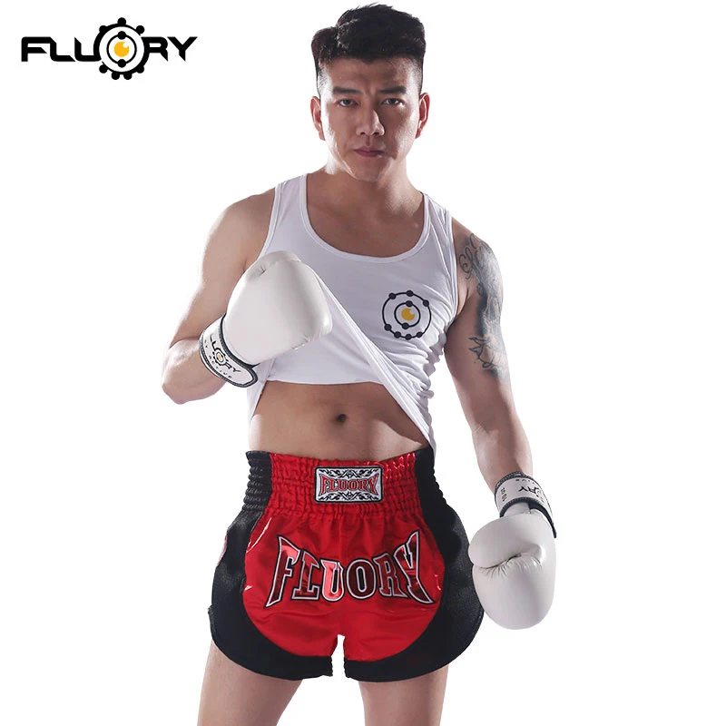 Fluory Ретро Вышивка Патчи Шорты 100% полиэстер Школа одежда Штаны унисекс mma