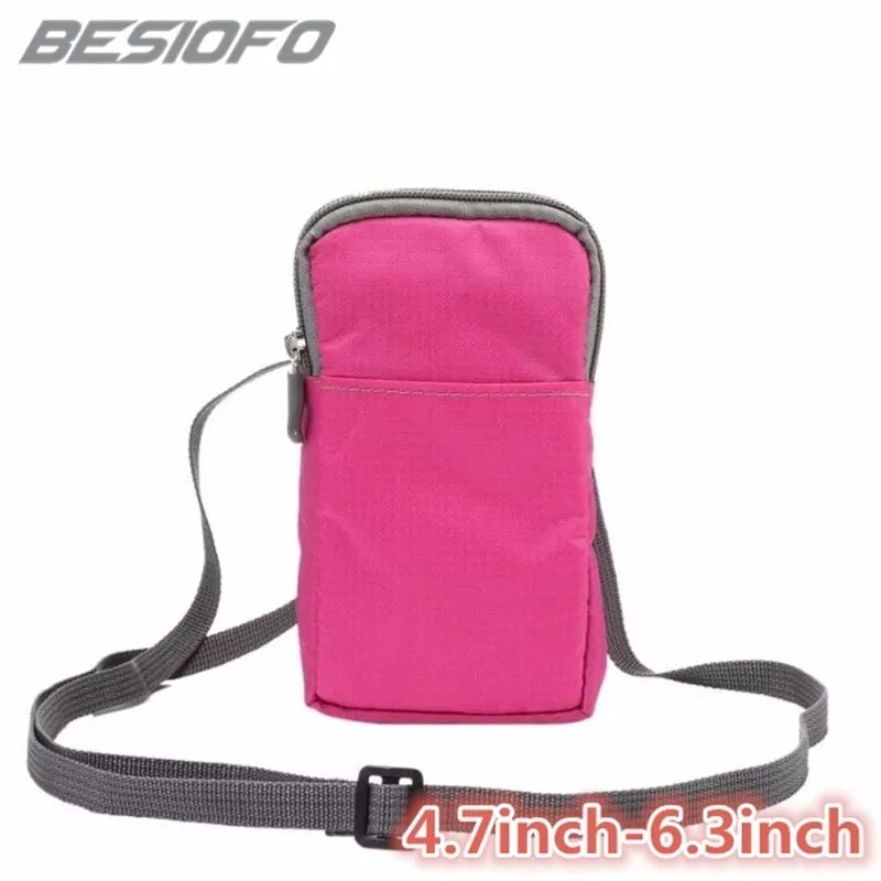 Sport Phone Case For Xiaomi Mi2 Mi3 Mi4 Mi5 5C 5X 6 6X Mi8 Double Pockets Bag Cover Hook Loop With Belt Pouch Holster Coque | Мобильные