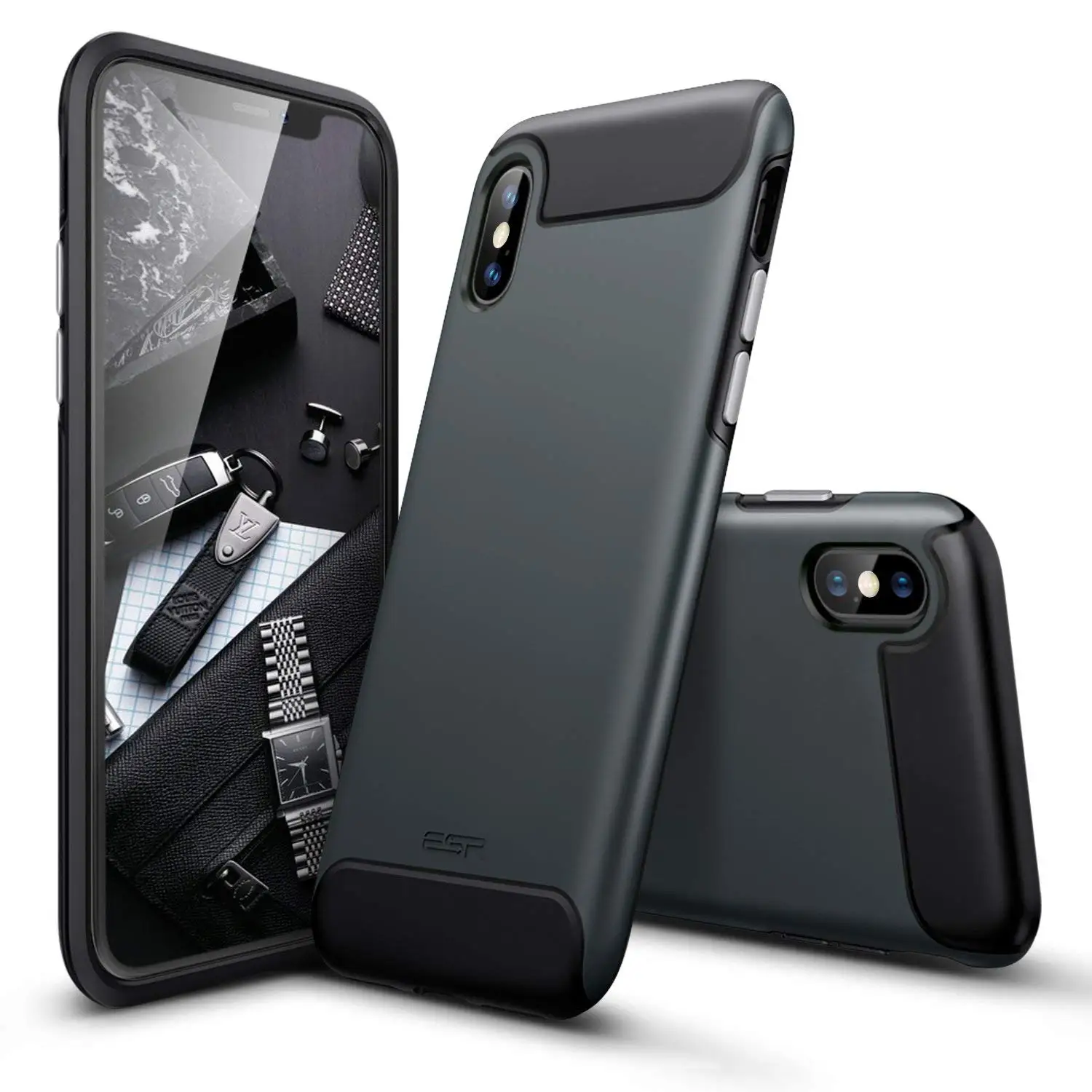 ESR Rambler Прочный сверхпрочный чехол для iPhone X/XS/XR/XS Max бампер Броня чехол 360 Защитный амортизирующий ТПУ чехол XS чехол