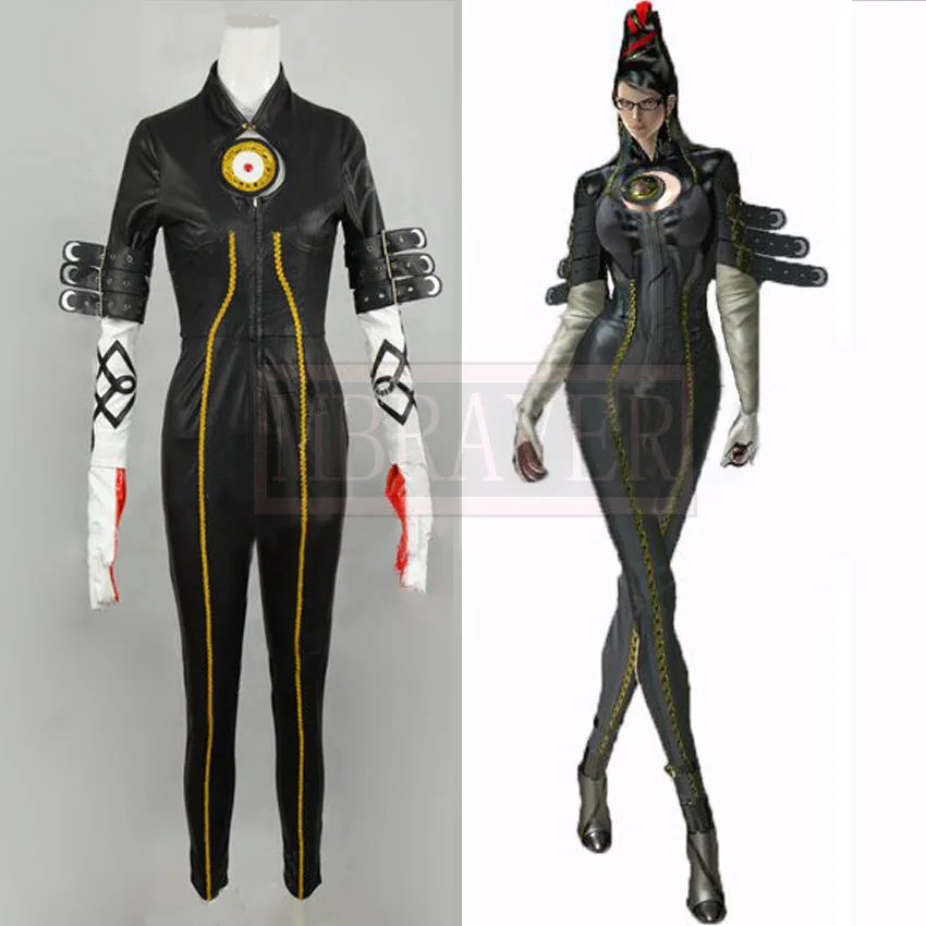 Bayonetta черный комбинезон для девочек костюм косплея|jumpsuit cotton|costume broochcostume college |