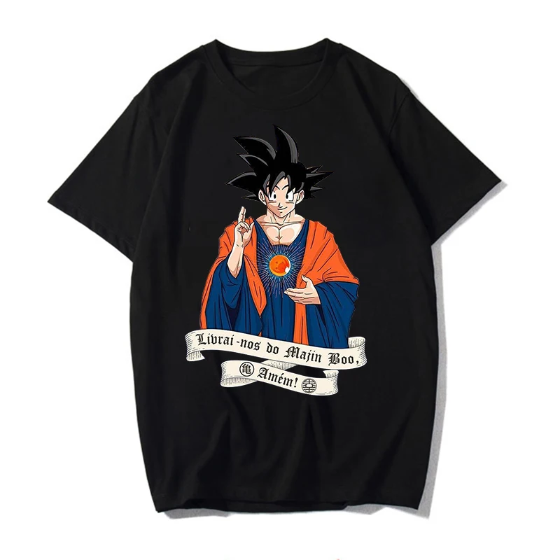 Мужская футболка в стиле аниме Dragon Ball Goku унисекс с коротким рукавом и