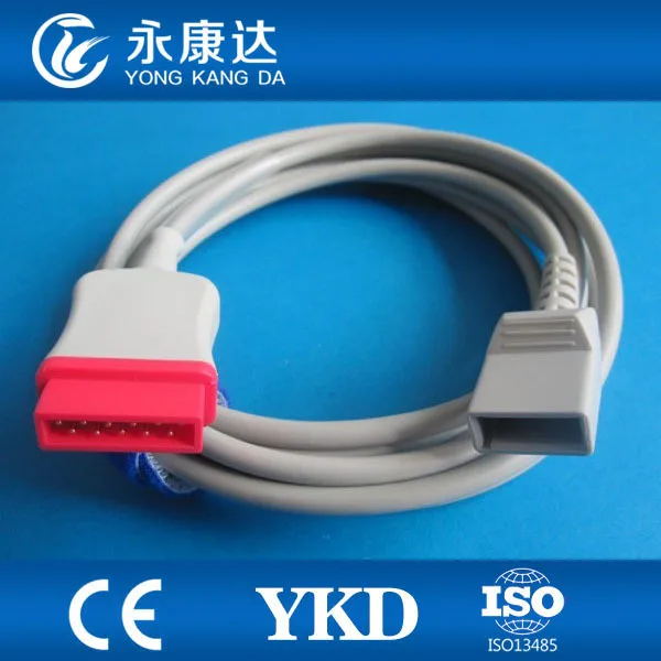 GE-marqutte IBP Utah transducer adapter cable for patient monitor with medical TPU CE&ampISO13485 free shipping! |