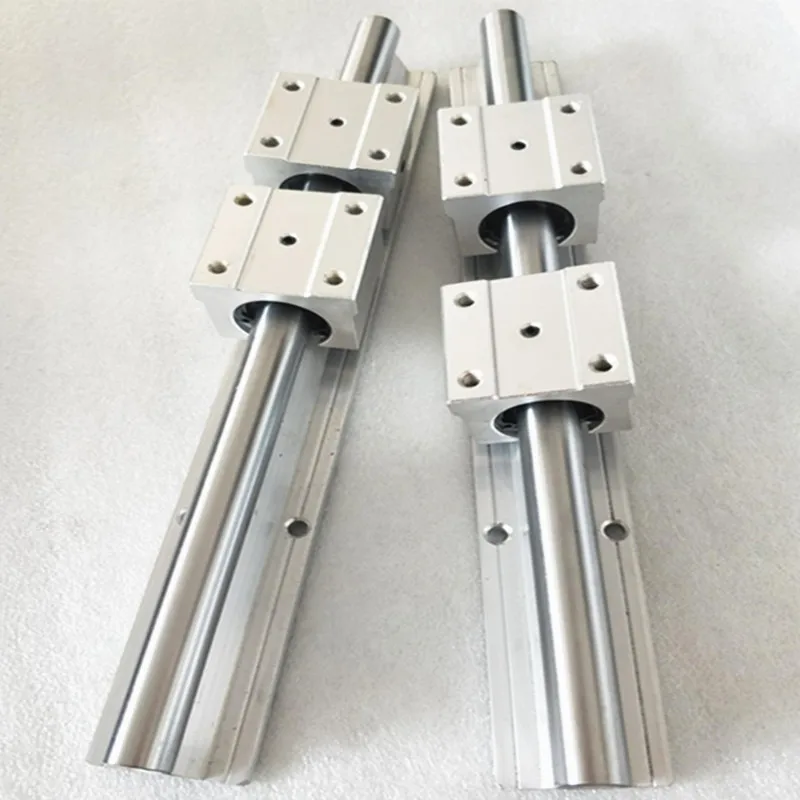 2 шт. SBR16 450mm 16 мм линейный рельс работает с 4 SBR16UU блок ЧПУ части
