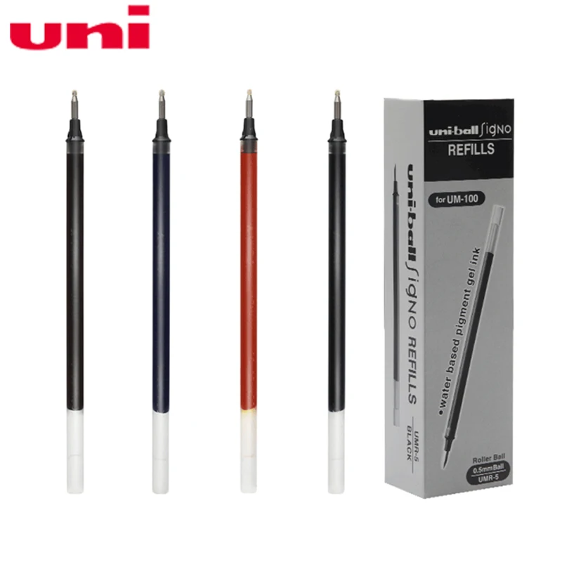 

1pcs Uni-ball Signo Dx Gel Ink Pen 0.5 mm Refill UMR-5 for Um-100 Uni Mitsubishi Pen Black/Blue/Red 1 Piece