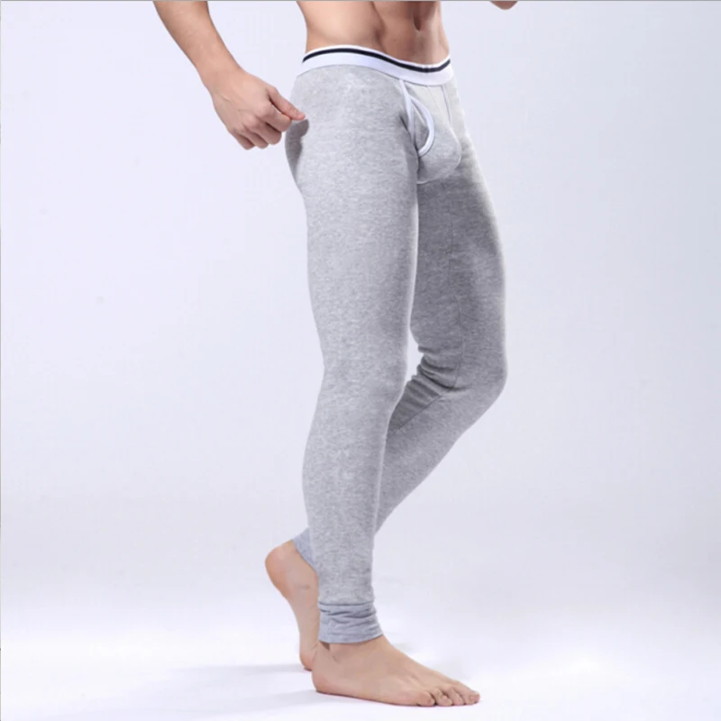 Fashion Winter Man Thermal Underwear Warm Men Cotton Leggings Tight Men Plus Velvet Long Johns Warm Underwear High Quality