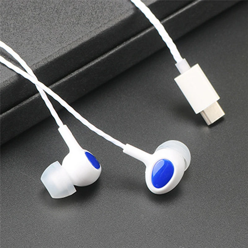 Universal USB Type-C Earphones Wired Earphone Control With Microphone Type C Headset For Smart Phones | Электроника