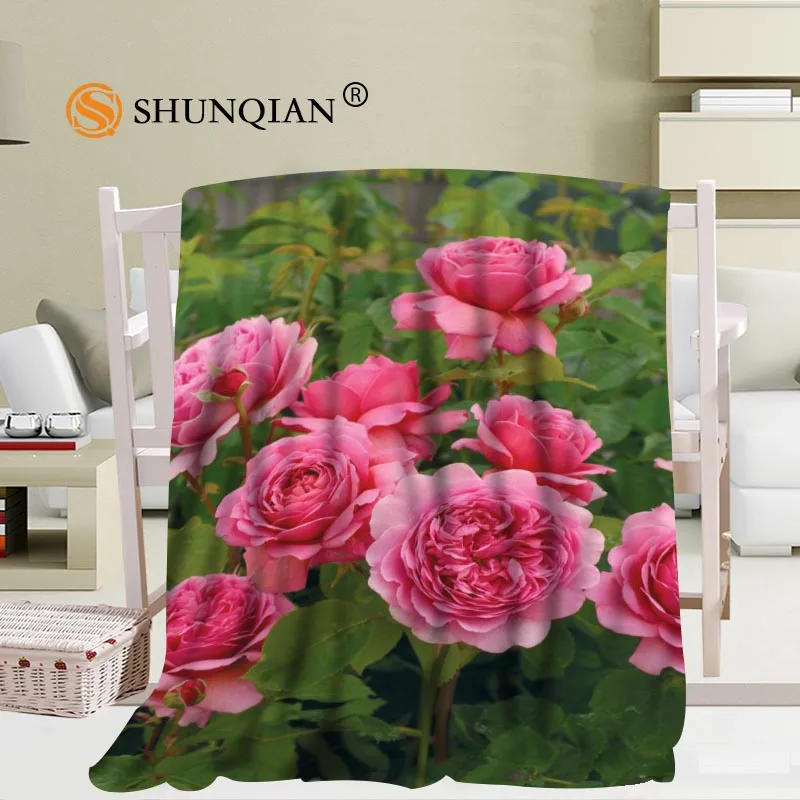 Offerte Su Misura Di Grande Formato Fiori Rosa Rossa Coperte Per Letti Falafel Inverno Caldo Letto Divano Coperta 56x80 Pollici 50X60inch 40X50inch
