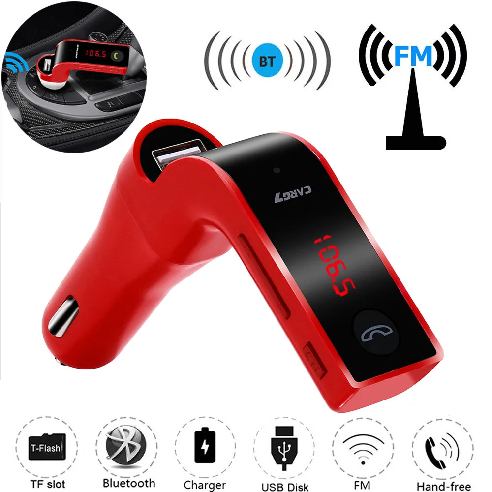 Автомобильный комплект громкой связи беспроводной Bluetooth fm передатчик LCD MP3 плеер