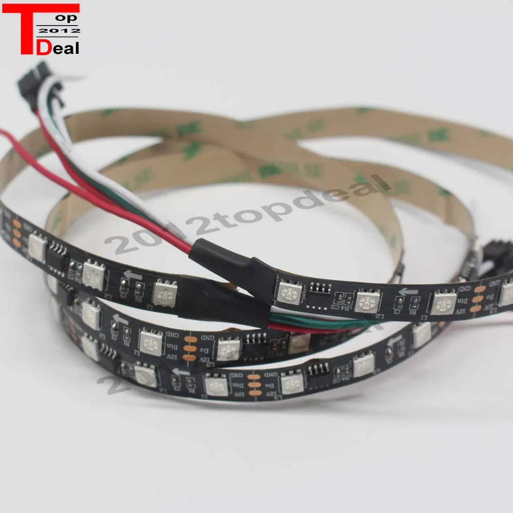 1 м 30 светодиодов/м 60 WS2811 Dream Color 5050 RGB Полноцветный ленточный светильник DC12v|strip