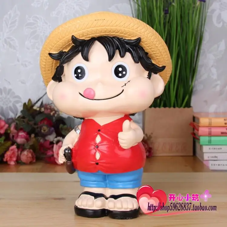 Free shipping ! One Piece Luffy money pot piggy cartoon characters gift ideas birthday | Дом и сад