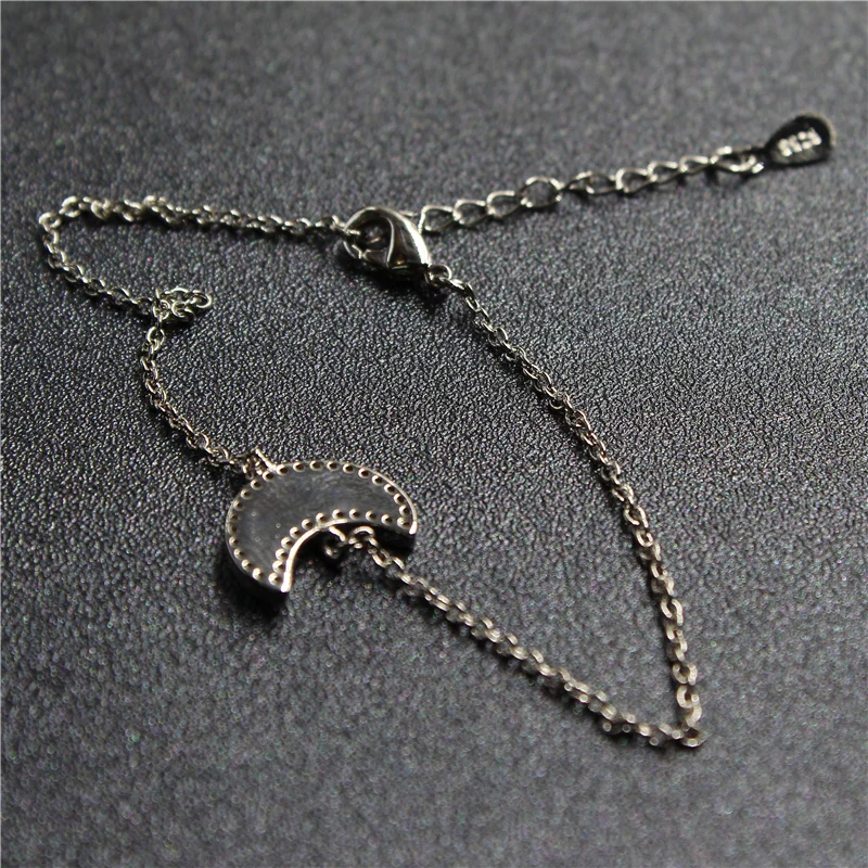 Женская цепочка из серебра 925 пробы в форме Луны | Украшения и аксессуары