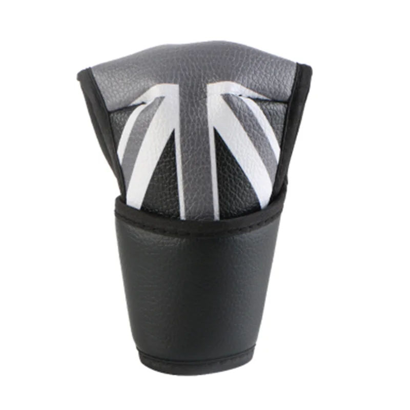Gray Jack1 Кожа переключения передач Ошейники для Mini Cooper JCW Countryman honda civic Ford focus3 автомобиль универсальный автомобильный стояночный тормоз ручной тормоз - Название цвета: Gray Jack1