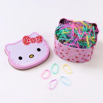 2.5CM Mix Colors 1 Подарочная упаковка, около 700 шт, детские одноразовые цветные эластичные резинки для волос, милые резинки для волос, держатель для конского хвоста, аксессуары для волос для девочек - Цвет: 2.5CM Mix Colors 1