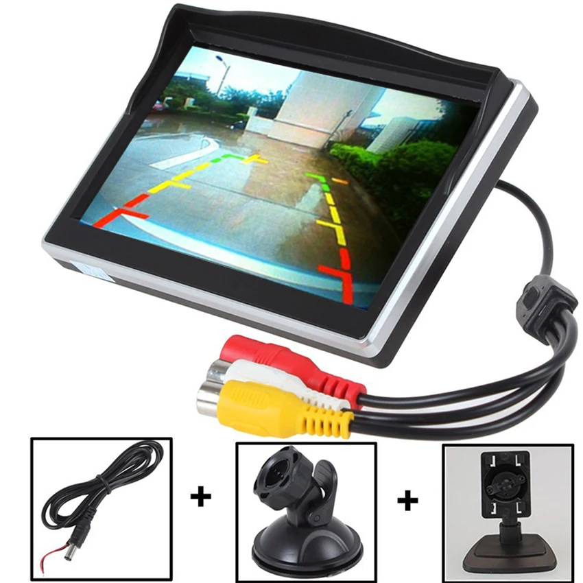 HD 800*480 5 дюймовый автомобильный монитор для камеры заднего вида дисплей