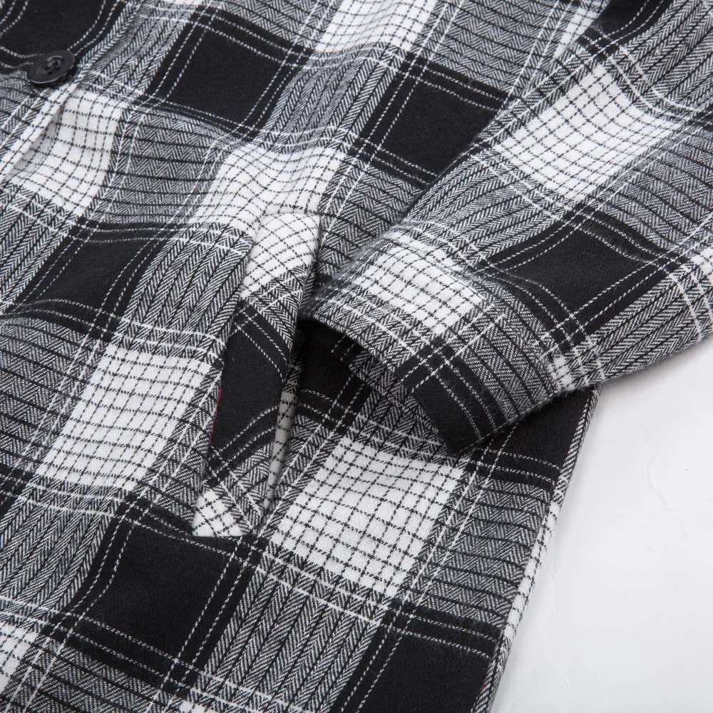 2018 Женская фланелевая рубашка в клетку плотная теплая женская верхняя одежда с