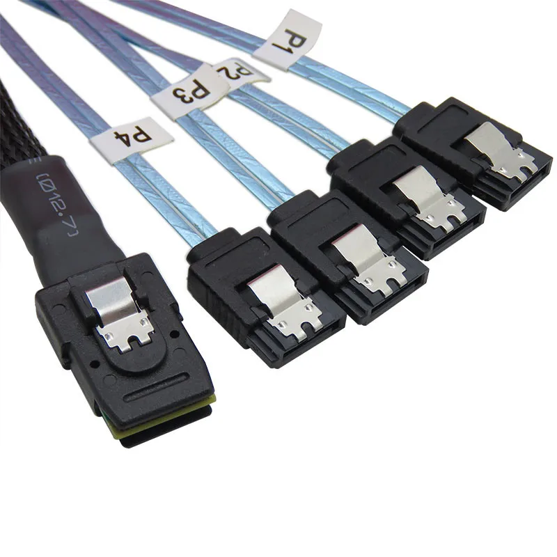 Мини разветвитель SAS 1 м с 36 контактами на 4 SATA 7 P HD Поддержка диапазона 10 Гбит/с JQ0327|