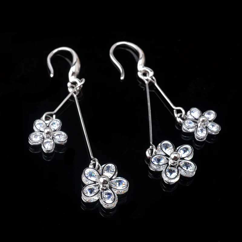 Женские длинные серьги MZC с серебряным покрытием женские Украшения