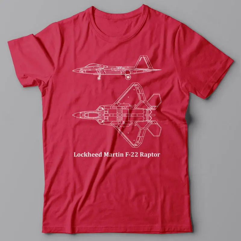 Футболка в стиле милитари забавная футболка с F-22 Раптор США Самолет реактивный F