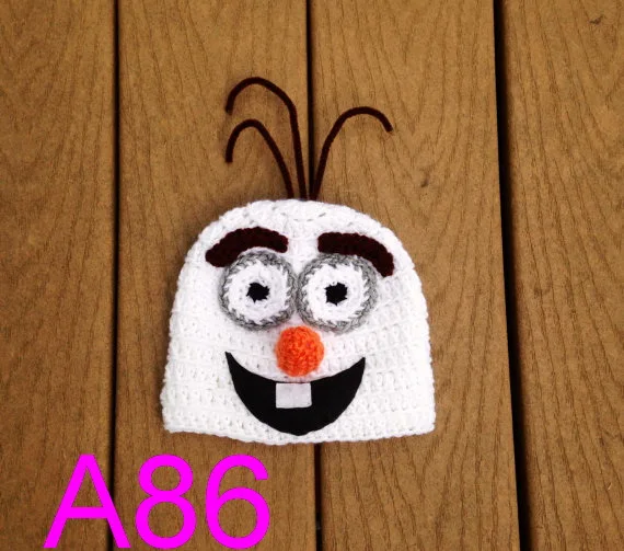 10pcs/LOT Olaf Snowman Hat Perfect for Playtime School Programs Photo Props Costumes, Pretend Fun Dress up NB-6yearfree shipping