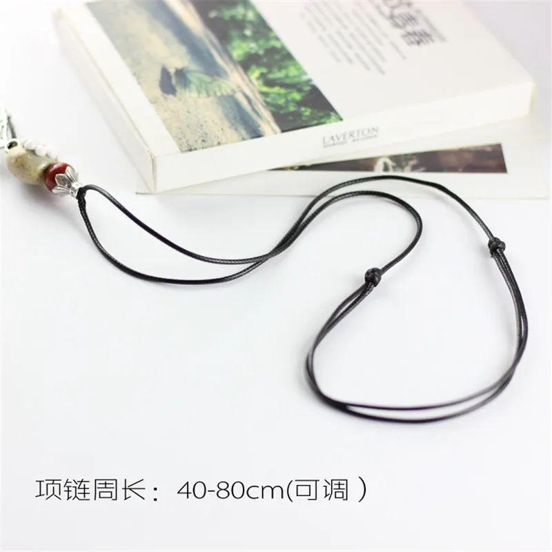 New Design handmade Ceramic Long necklace all match Weater colar feminino Men Leaf necklaces pendants | Украшения и аксессуары
