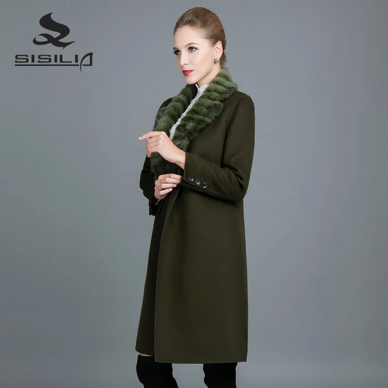 Sisilia Новинка 2017 года Зима Для женщин теплые Шиншилла Мех животных модные Стиль