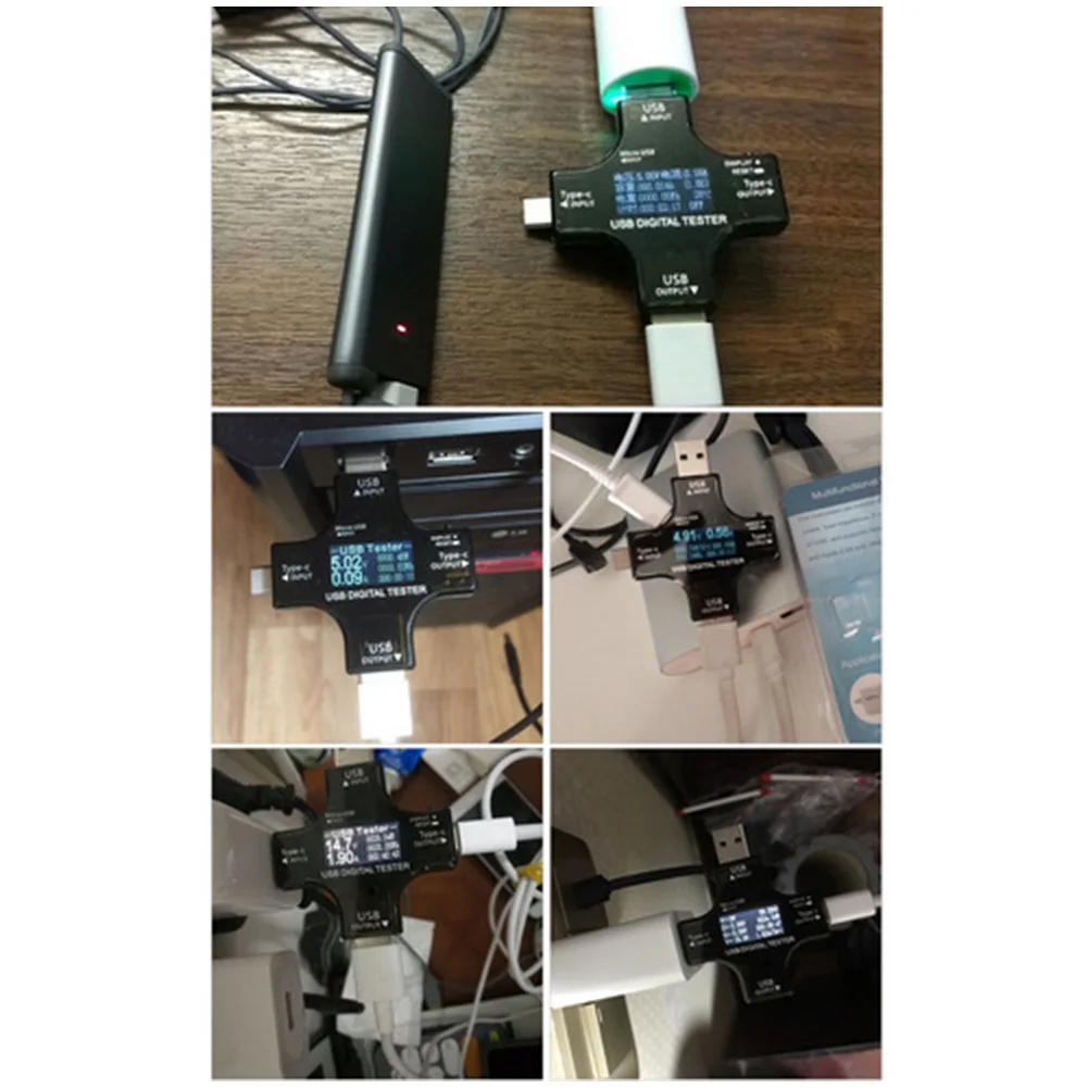 Измеритель мощности вольтметр Amp USB измерение напряжения устройство DC тестеры ЖК