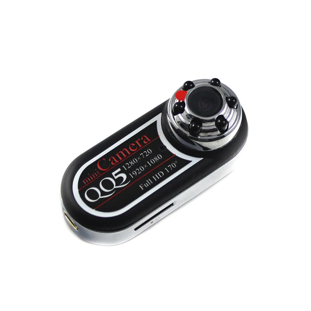 Mini QQ5 Camera Full HD 1080P Infrared Night Vision DV 720P Camcorder Webcam 170 Wide Angle Motion Detection cam | Электроника