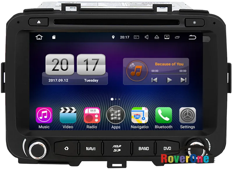 Для KIA Carens 2013 2014 2015 ОС Android 7.1 Авто Стерео Радио DVD GPS навигации мультимедийный плеер